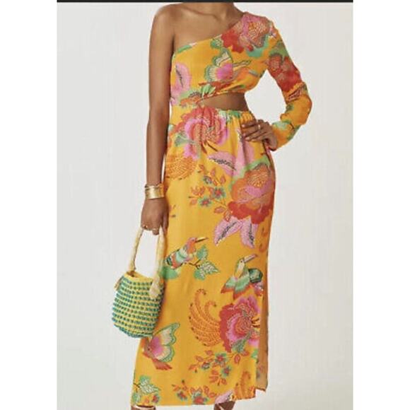 FARM Rio Tropical Print Cutout Maxi Dress - Picture 1 of 4